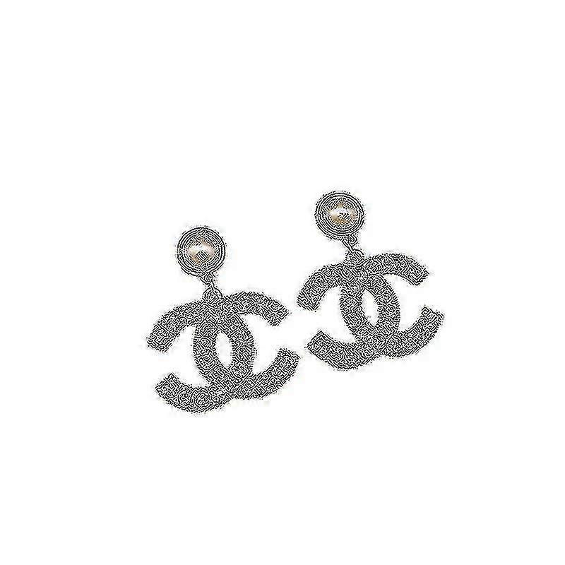 Pendientes Cc Pendientes de moda de plata Joyería de tendencia