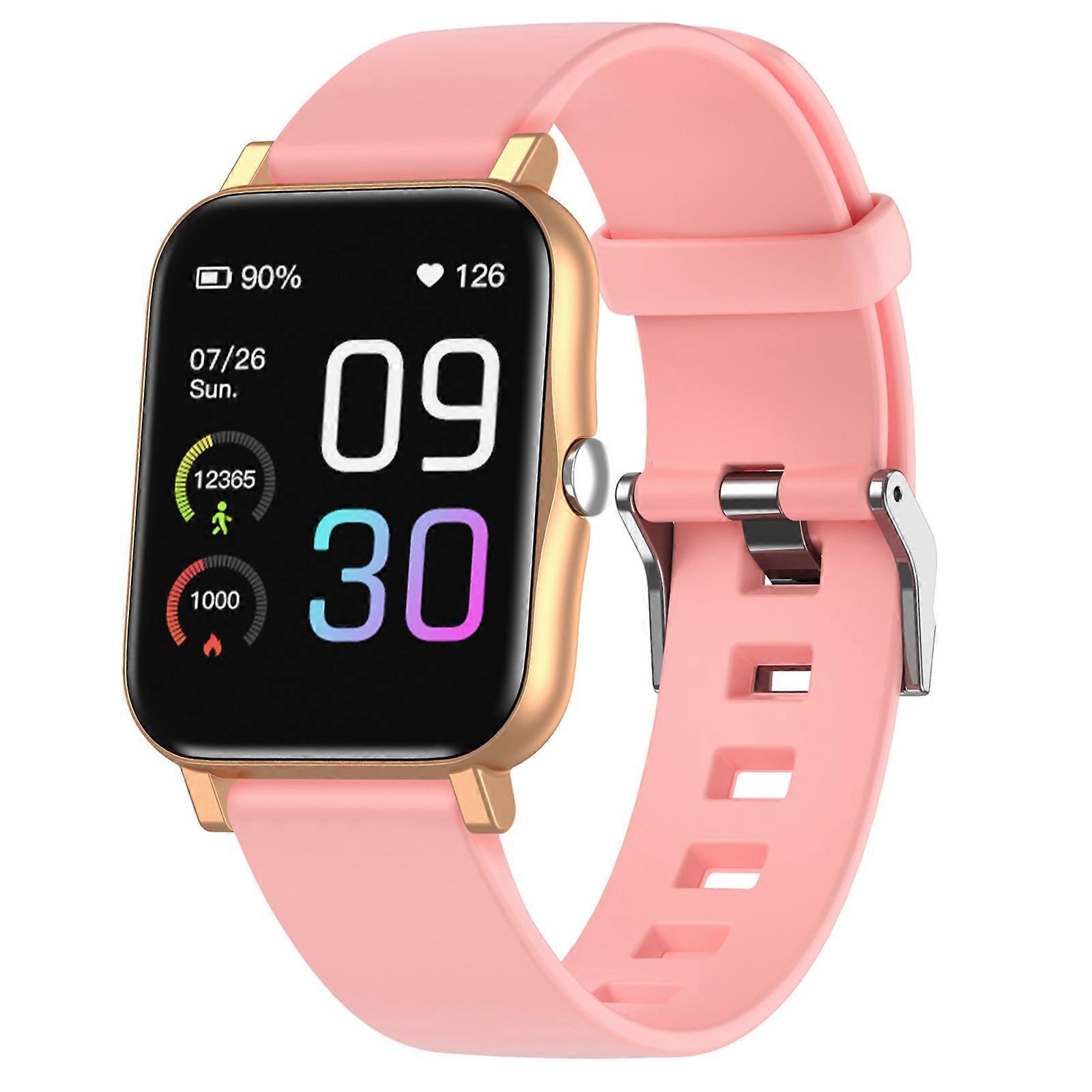 Kullanpunainen GTS2-älykello sykemittarilla