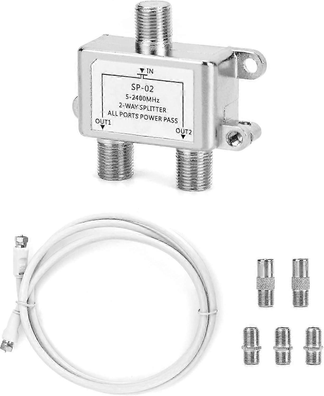 TV Antenna Splitter - 2 Way Satellite Splitter for Sky Box, Dreambox