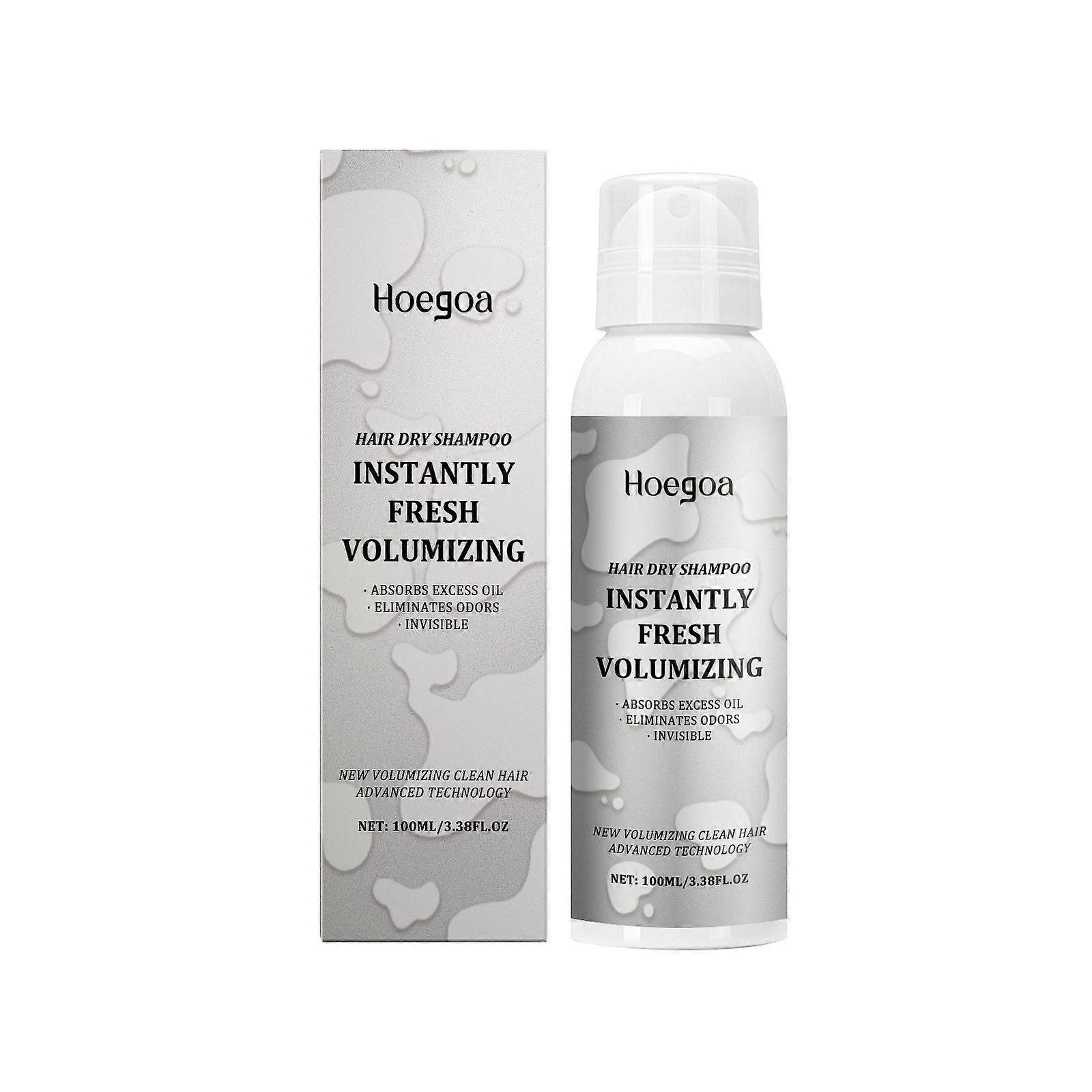 Hoegoa Spray de Cabelo Seco Sem Lavagem Cabelo Limpo Refrescante Cabelo Fofo Brilhante Fácil Cuidado com o Cabelo Spray de Cabelo
