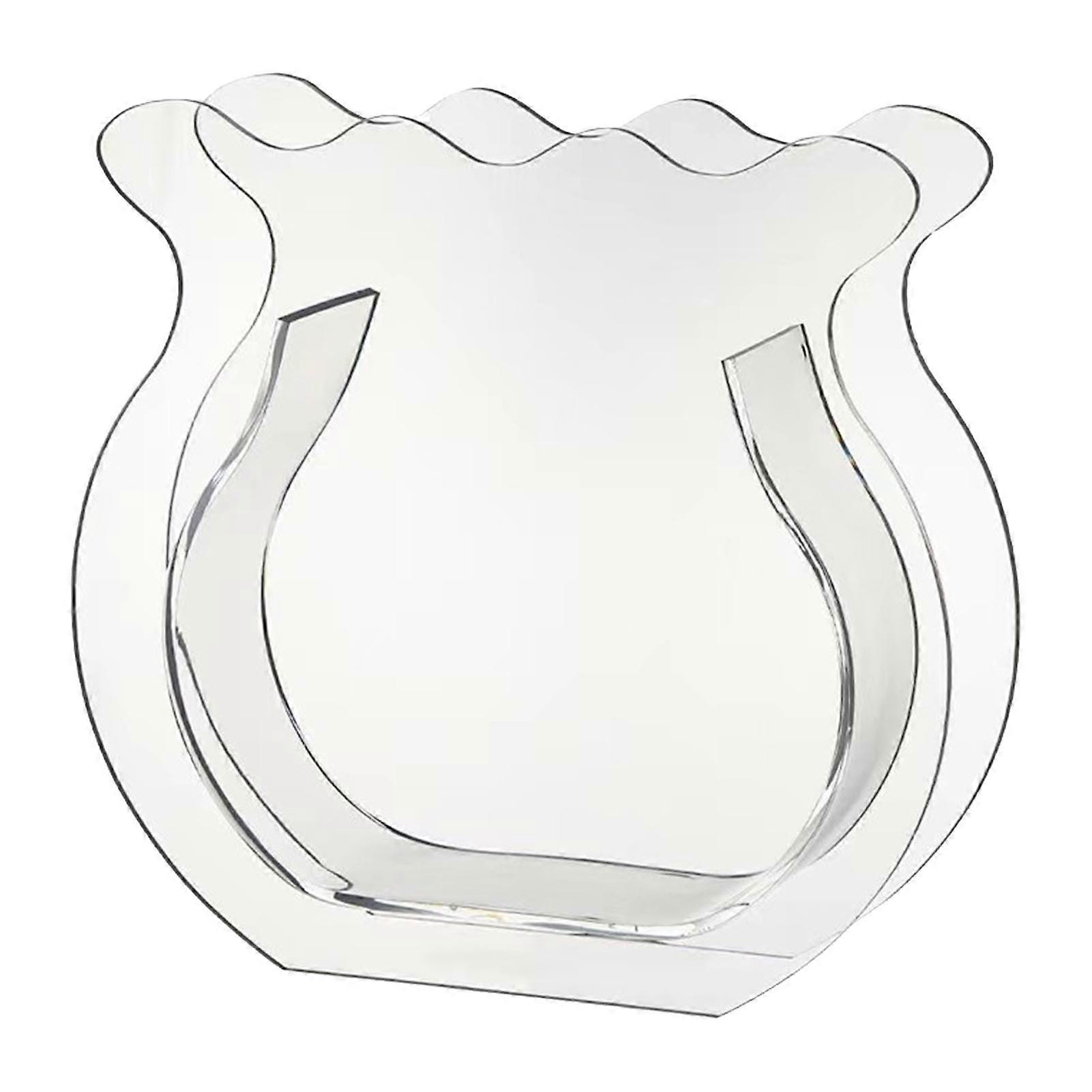 Clear Geometric Acrylic Vase