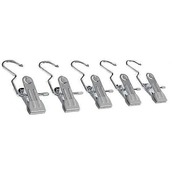 5Pcs Hat Pants Storage Hanging Hook 360-degree Rotating Multipurpose Non-slip Metal Hanger Clips Closet Organization