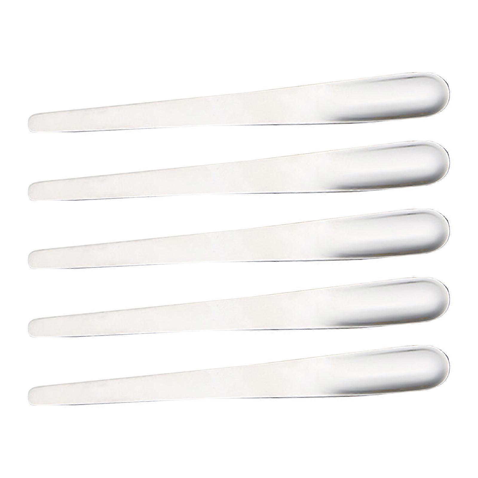 5 Pcs Portable Dessert Fork and Spoon 2 in 1 Stainless Steel Fork Mixing Stick Reusable Food Fruit Picks Easy to Use XC