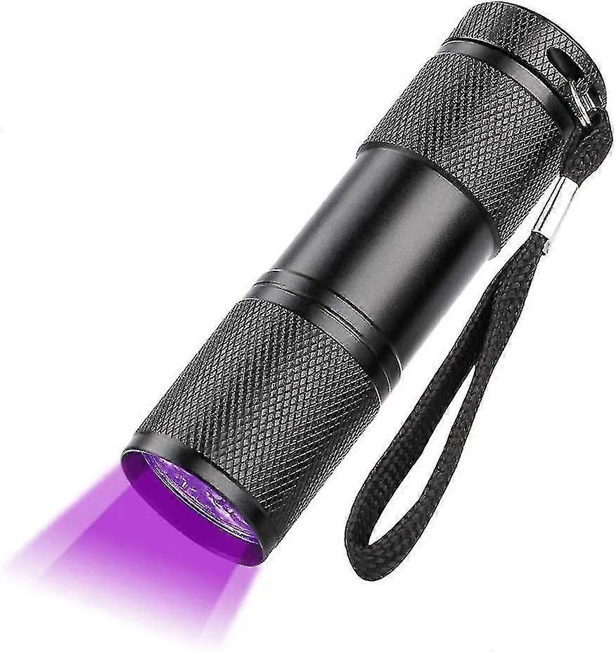 Flashlight Black Flashlight,9 Led 395 Nanometer Ultraviolet Black Light Flashlight Detector