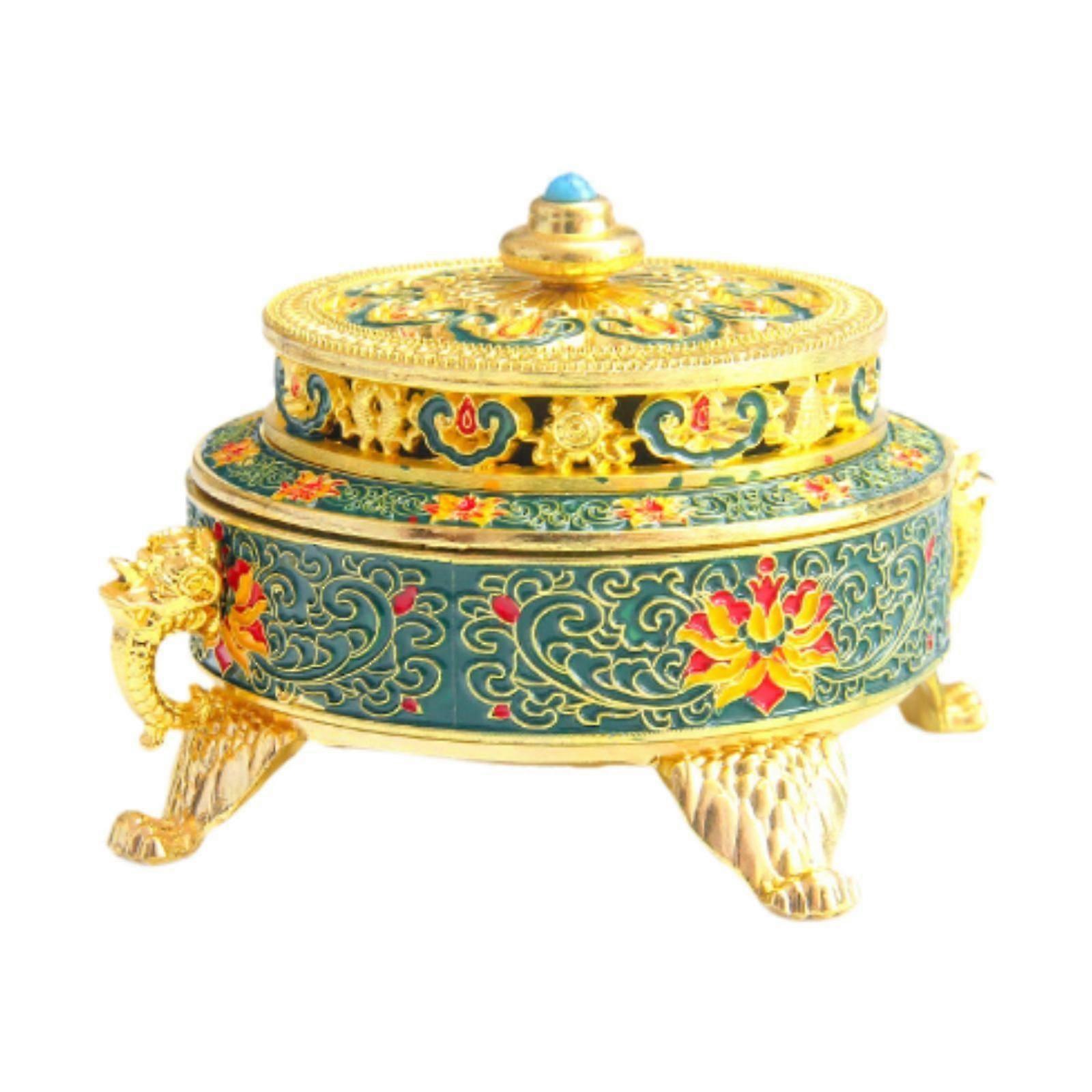 Incense Holder Bowl Enamel Incense Burner for Home Fragrance Tabletop Indoor Blue
