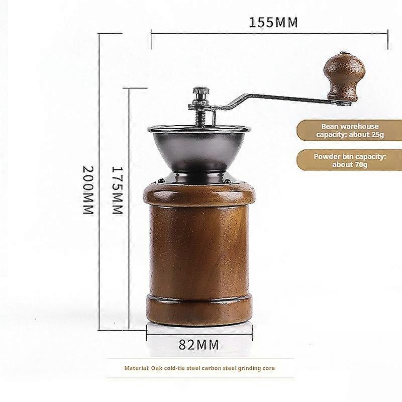 Adjustable vintage hand-cranked small grinder