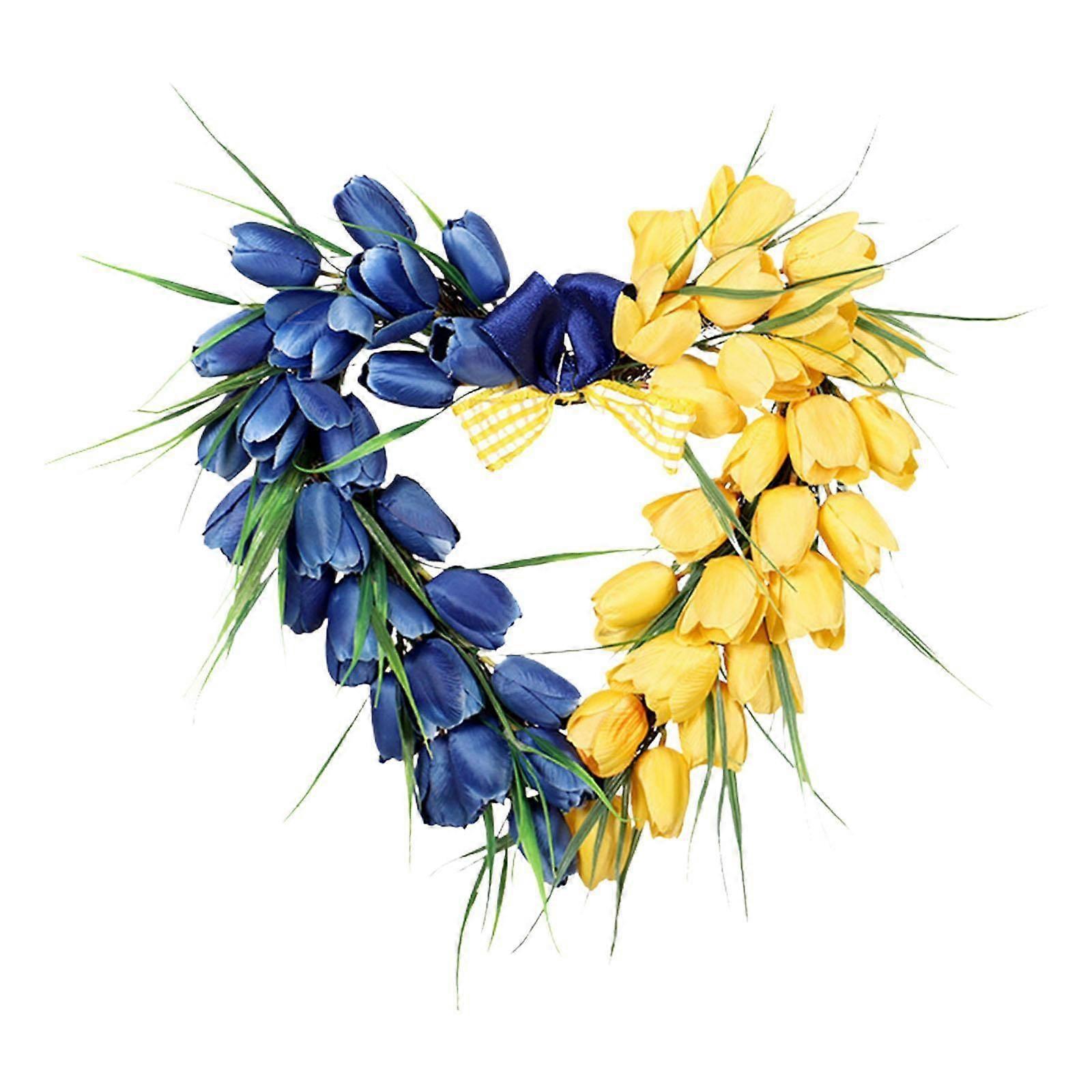 Spring Wreath Hanging Ornament Front Door for Window Outdoor Farmhouse