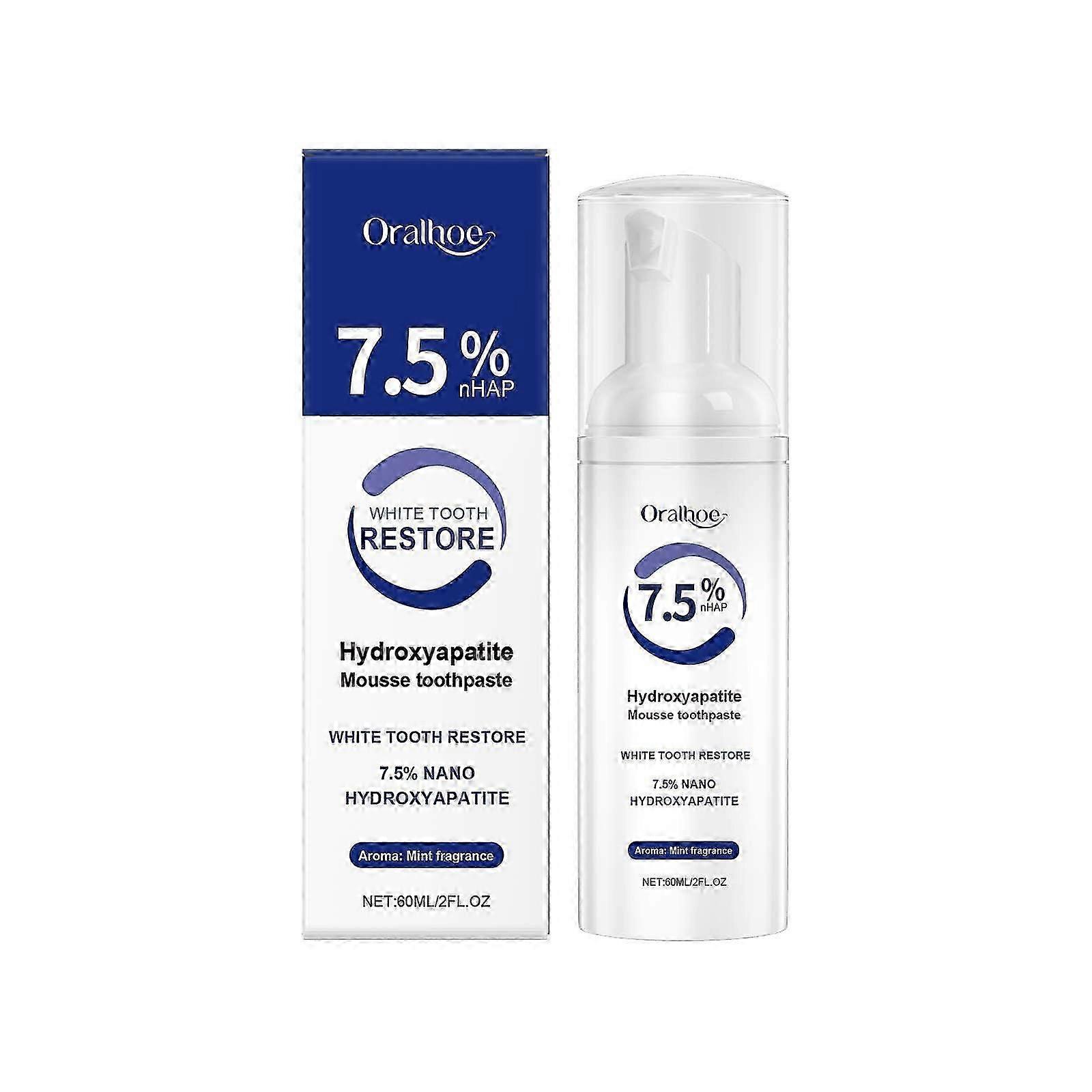 Hydroxyapatite Toothpastes for Enamel Protection and Tooth Strengthening, Gentle and Effective Formula,Fresh Breath, Fluoride-Free Toothpaste for Sens