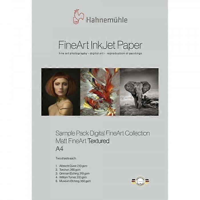 Carta per stampanti a getto d'inchiostro Hahnemühle - Confezione campione - FineArt Matt Textured - A4 (5 x 2 fogli)