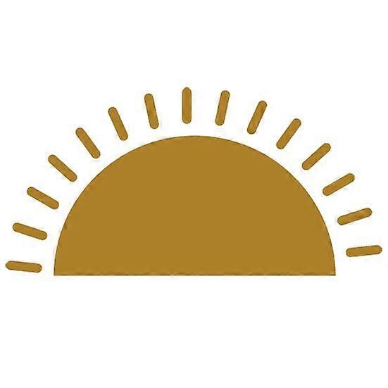 1 Sheet Smooth Wall Decal Waterproof Modern Decorative Sticky Sun Shape