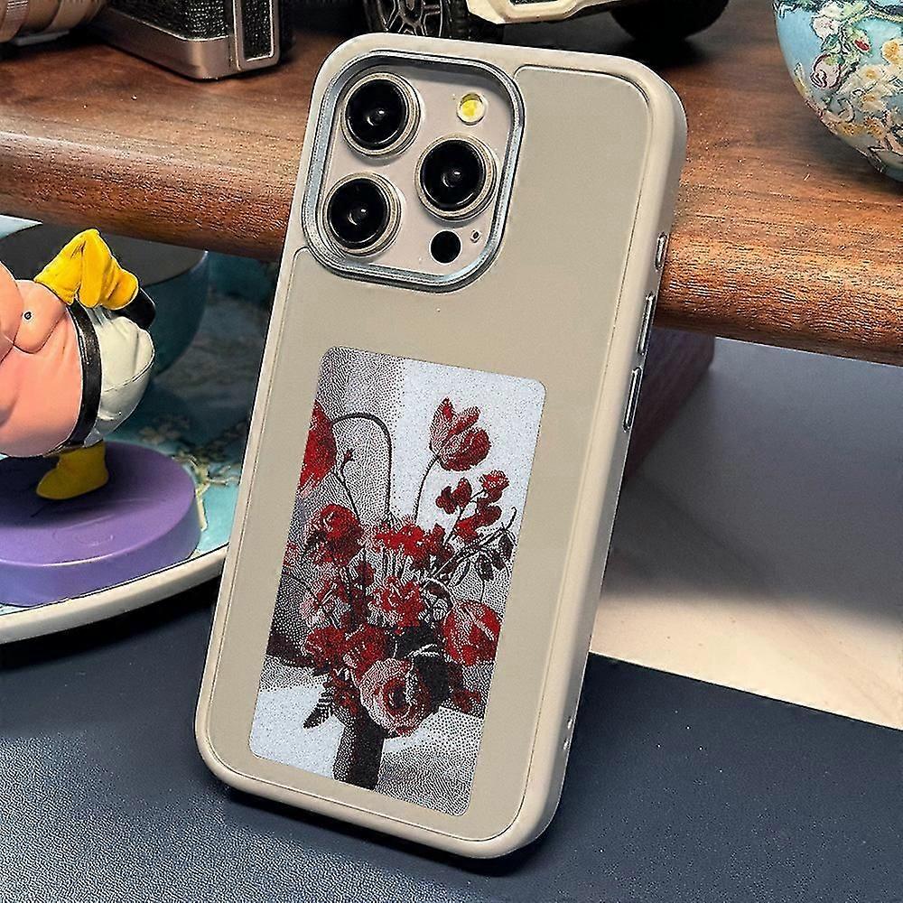 compatible 15 Pro Max NFC Phone Case DIY Pattern Smart Screen Projection Phone Cover