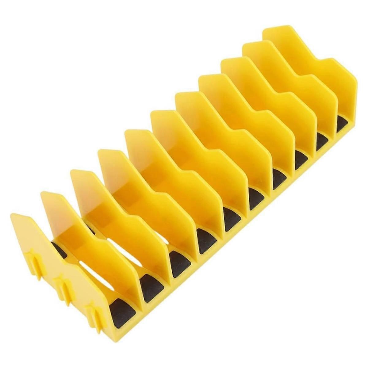 Pliers Organizer Hand Tool Organizers,Storage Rack Tool Drawer Organizer Pliers Cutter Organizer Yellow