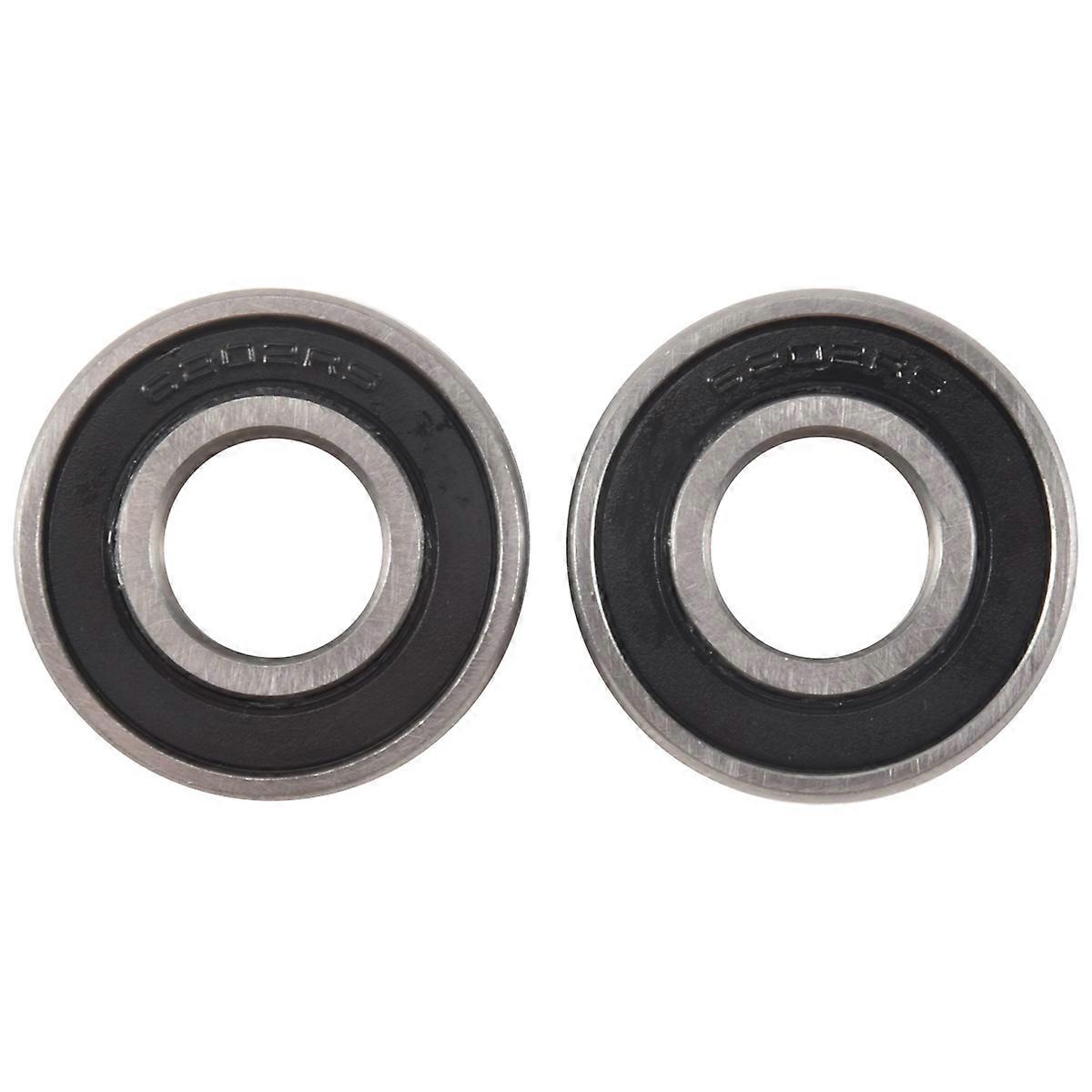 2Pcs 6202RS 15mm Inner 35mm Outer Single Row Deep Groove Ball Bearing