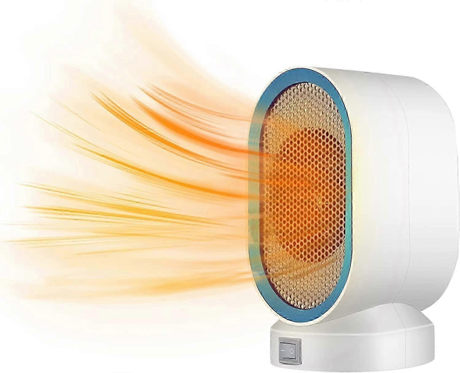 Mini Portable Electric Heater Fan Heater Home 400W Miniature Low Power Sunlight Heater Portable(Blue)