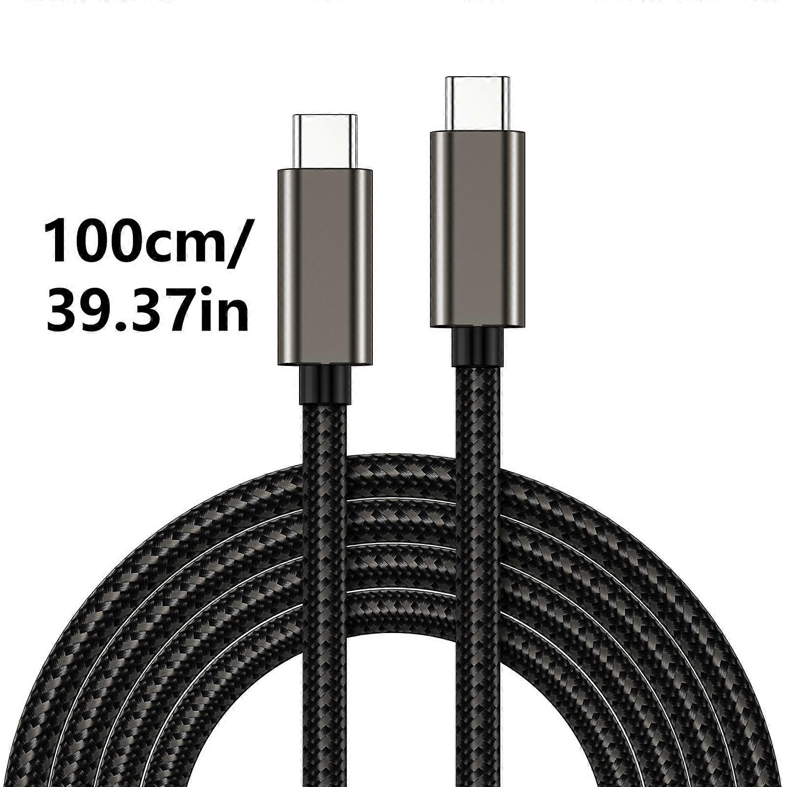 USB C to USB C Cable 100W Fast Charging USB 3.2 Gen2 Short Type C Cable 20Gbps Data Transfer 4K Video Output