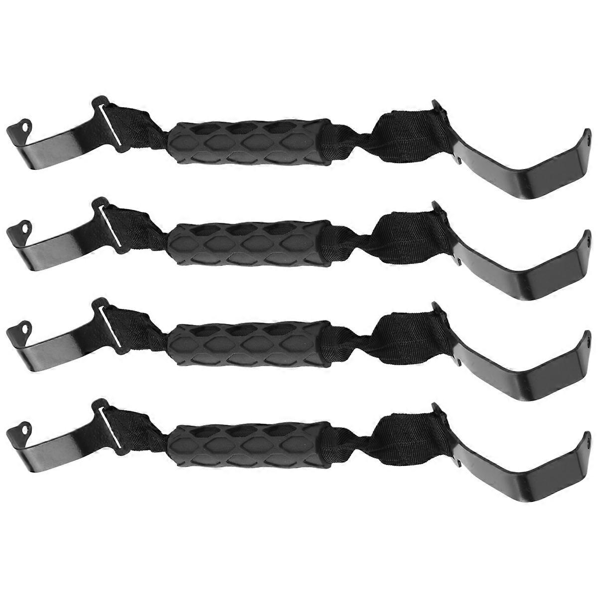 4Pcs Front&Rear Top Roof Roll Bar Grab Handles for Jeep Wrangler JL