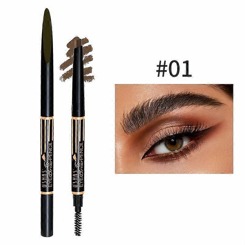 European and American spot 6-color multi-functional non-smudging waterproof and sweat-proof eyebrow pencil eyeshadow pen eyebrow brush wholesale
