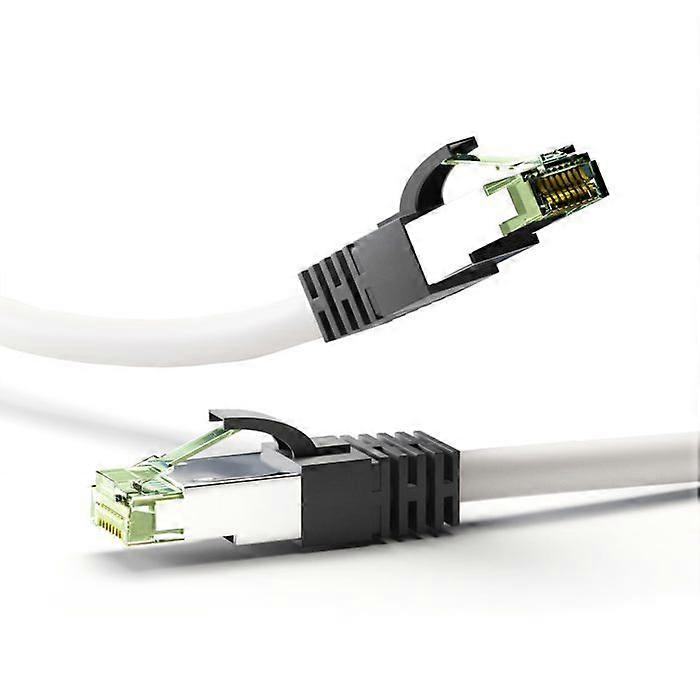 RJ-45 Connection Cable - goobay - 1 m - SFTP - CAT 8.1 - Halogen-free, white