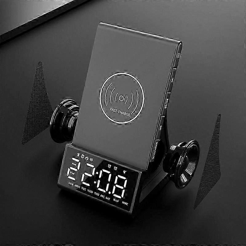 Bluetooth LED Clock Phone Stand