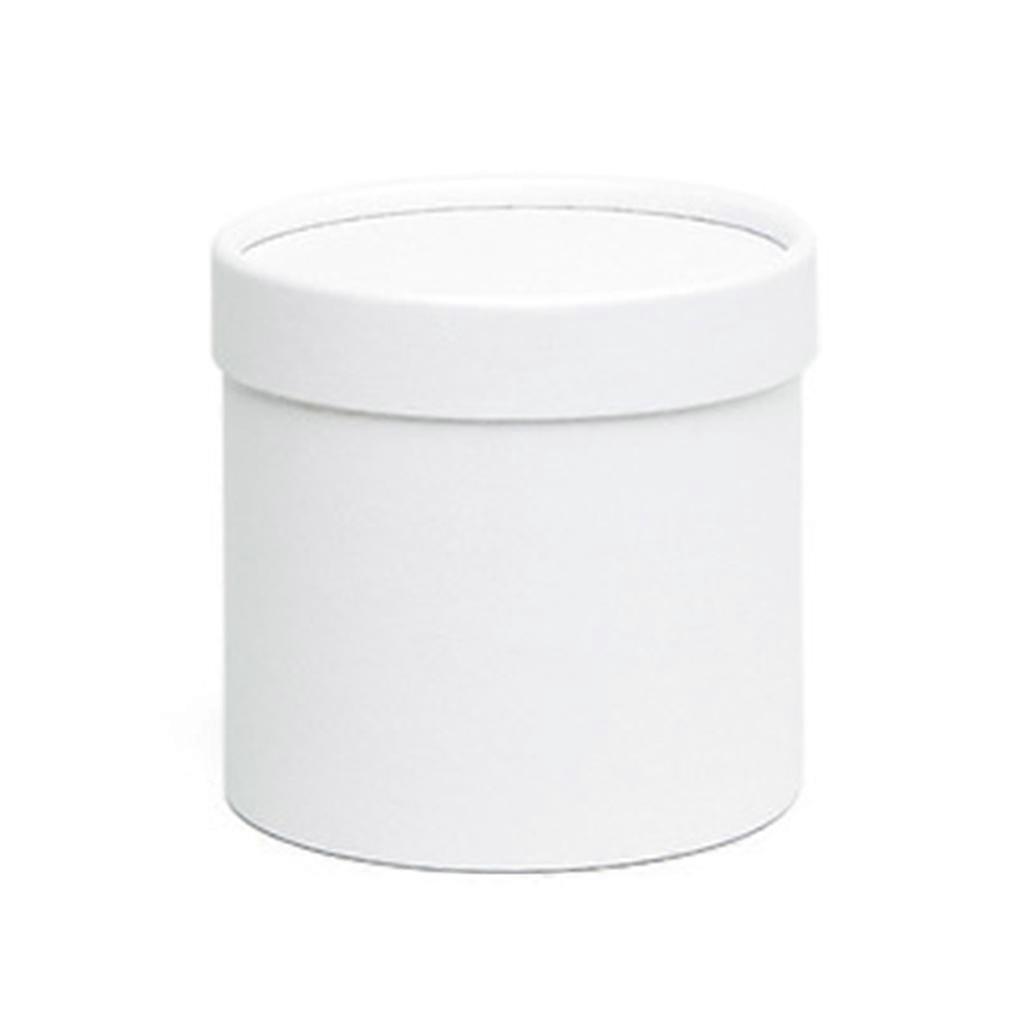 Gift Box with Lids for Present Cardboard Flower Gift Boxes Cylindrical Packaging  White
