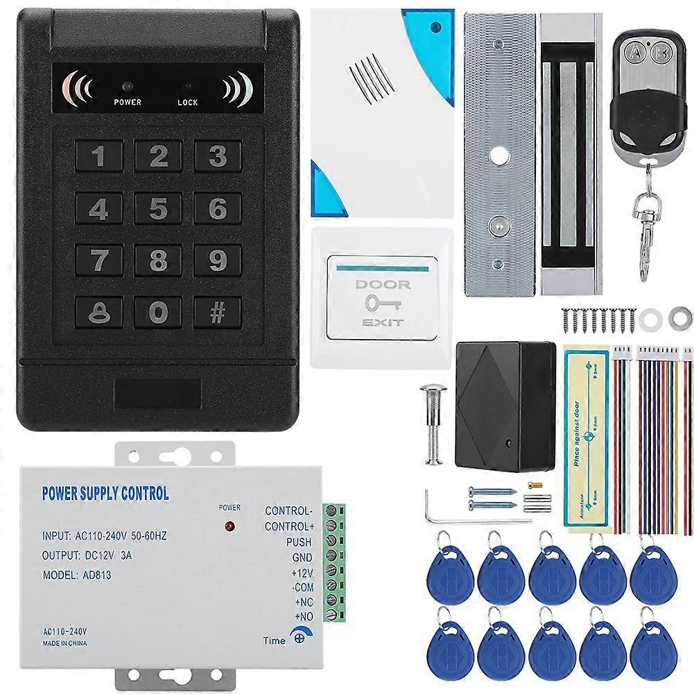 Durable Door Access Control System Kit: Fireproof ABS, Multi-Method Entry, Remote Unlock