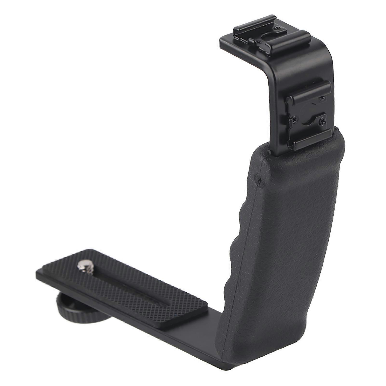 L-Shaped Handheld Stabilizer Bracket with Cold Shoe Interface for DJI OM 4/Osmo Mobile 2 3