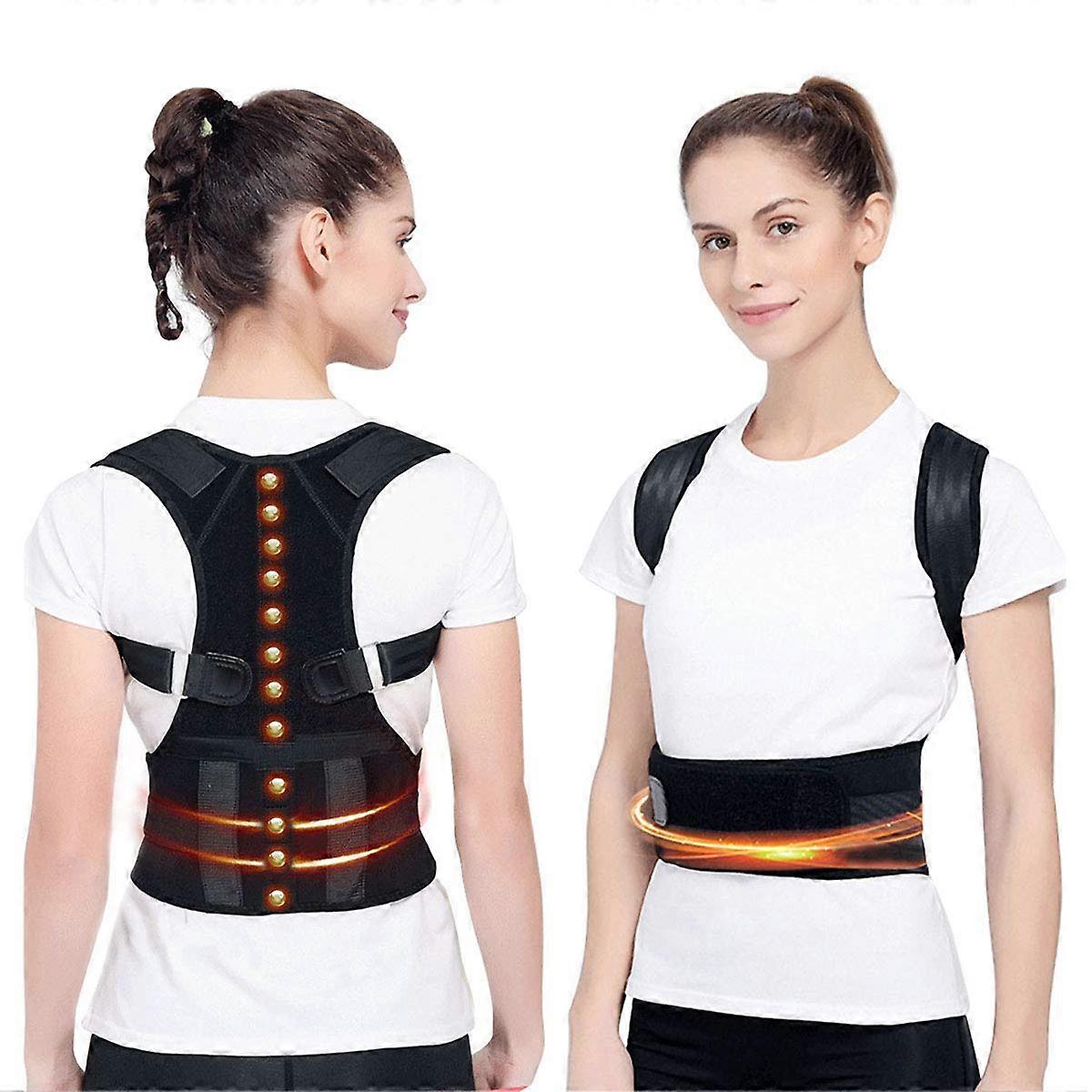 Magnetic Therapy Posture Corrector Back Brace for Improved Posture, Adjustable Size, Comfortable Material