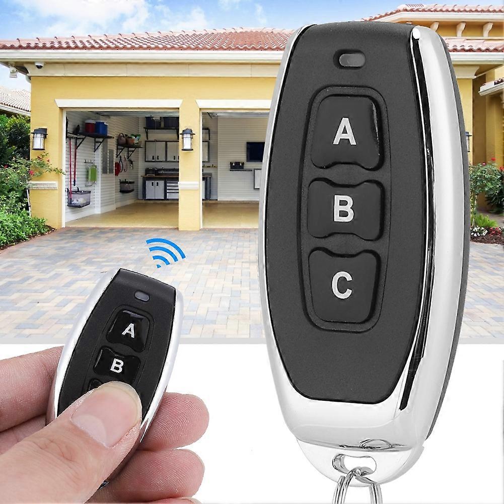 Universal Wireless 3 Button Metal Remote Control for Electric Gate, Garage Door