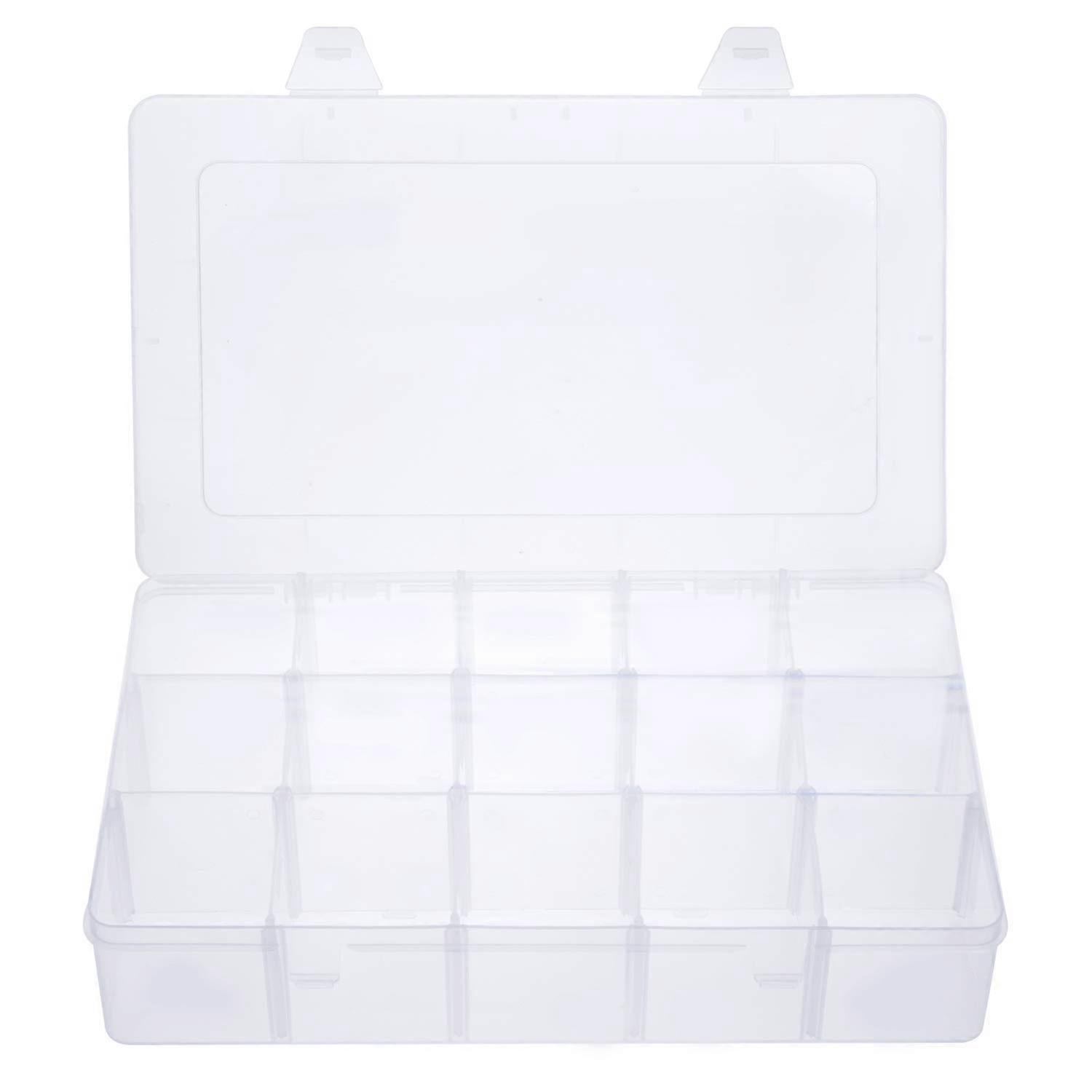 15 Large Grills Removable Separators 15 Grids Clear Color