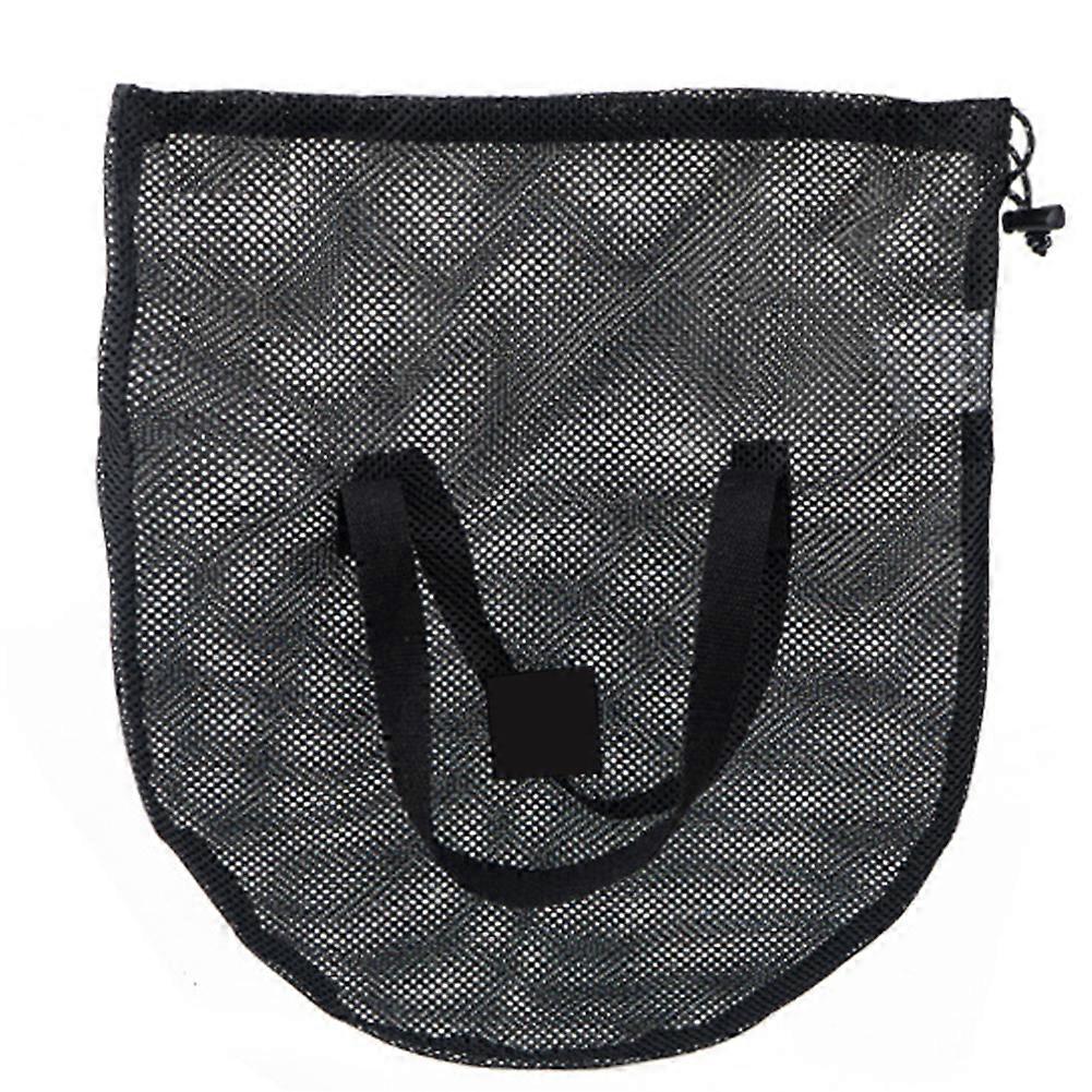Large Breathable Mesh Drawstring Pockets Lightweight Pouch Bag with Handle for Outdoor Camping Picnic