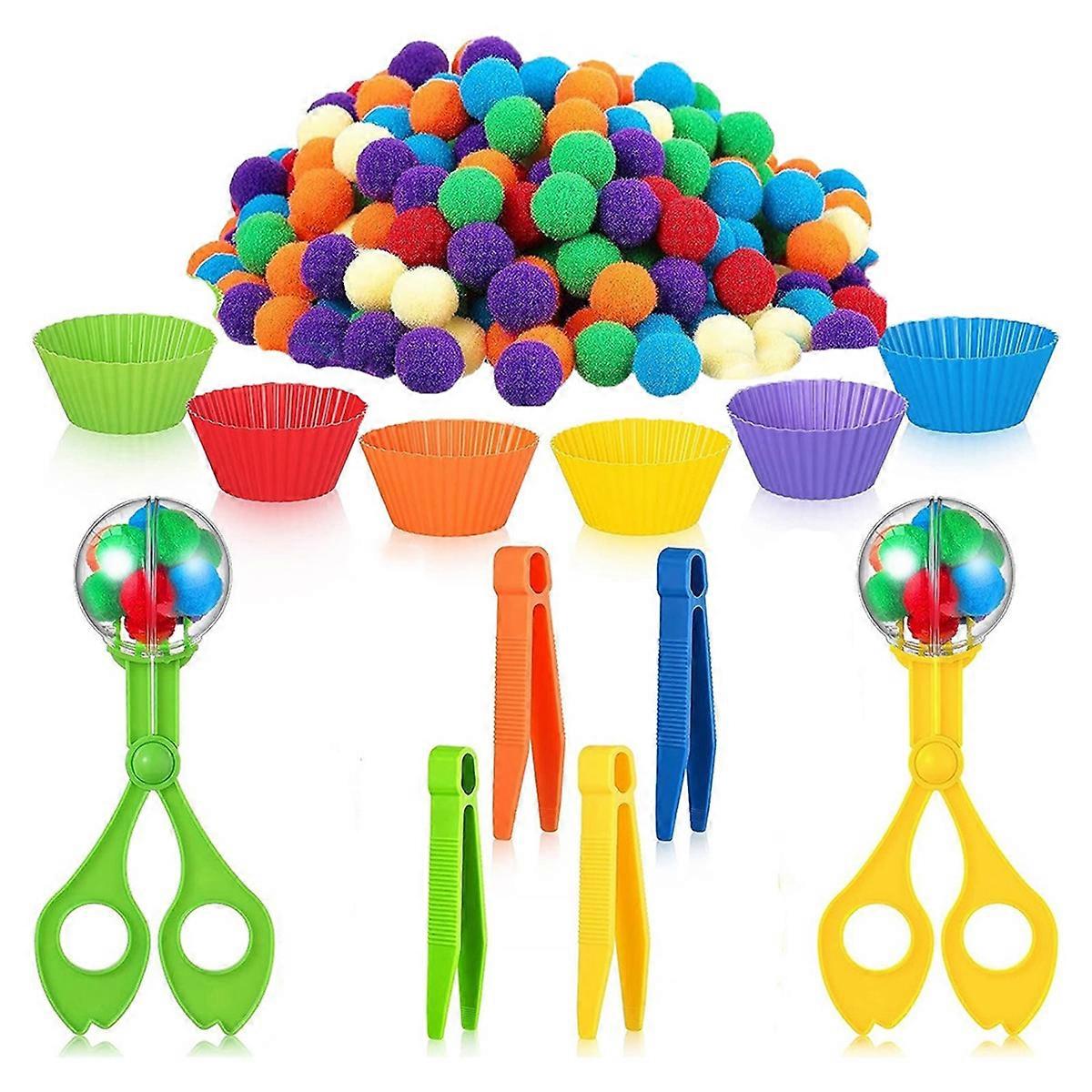Sensory Bin Filler Fine Motor Toys 2 Scissors Storage Box