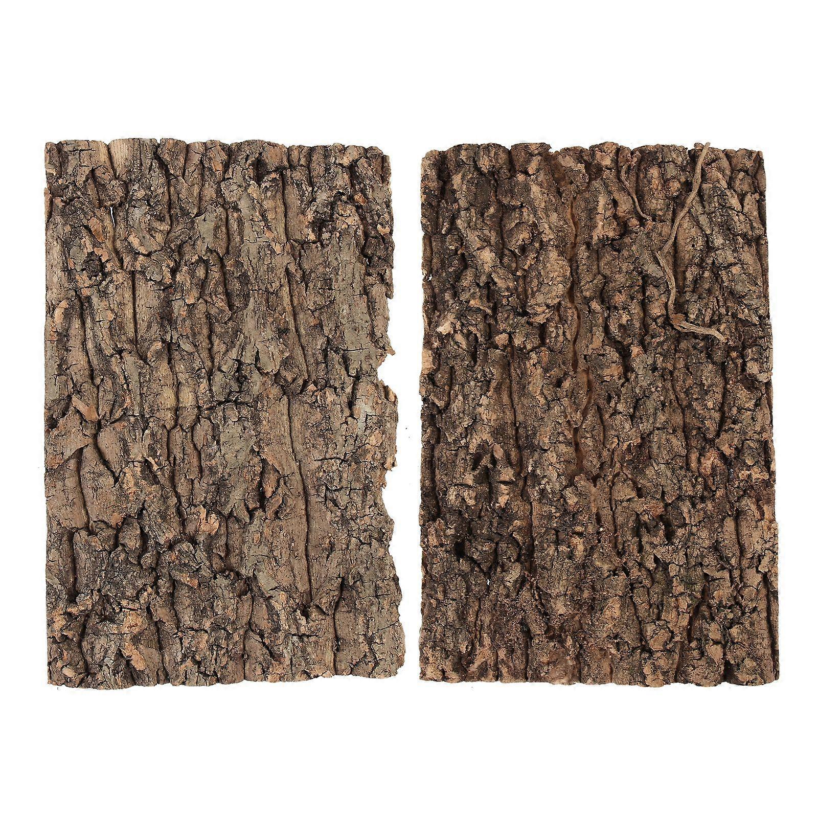 2stk krybdyr træ bark terrarium træ bark reptil platform krybdyr bark platform terrarium indretning