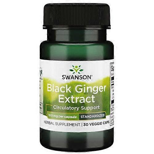 Swanson Vitamins Black Ginger Extract Standardized,100 Mg,30 Veg Caps