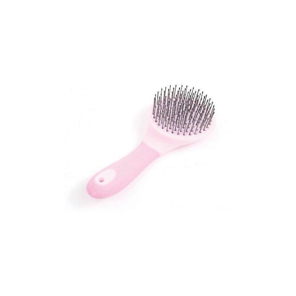 Soft Touch Mane Tail Brush Pink, Gentle Bristles for Horses, Comfortable Grip, Ideal for Grooming and Detangling