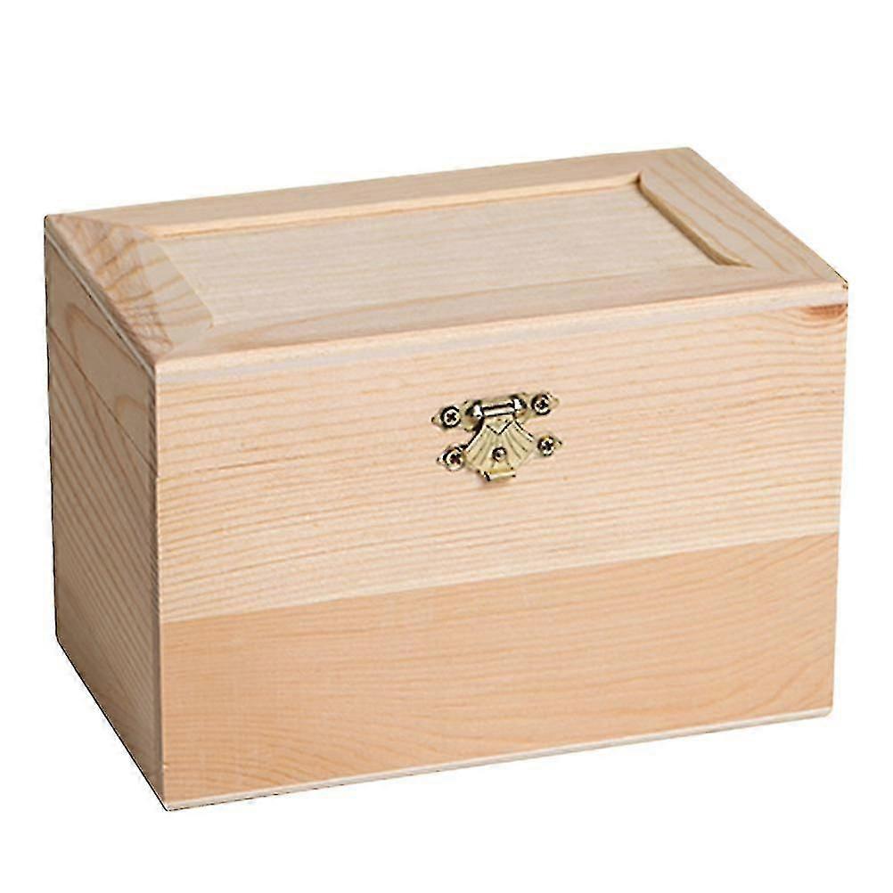 Vintage κουτί αποθήκευσης επιτραπέζιο ξύλινο κουτί Home Office περίπτωση για κρεμαστό καλώδιο σκουλαρίκι (μέγεθος L)