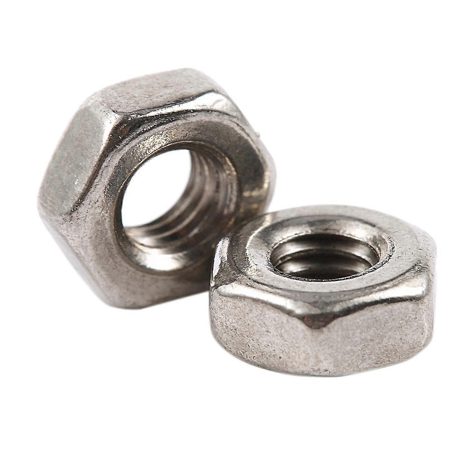 100Pcs M3 3mm Female Thread Hex Metal Nut Fast
