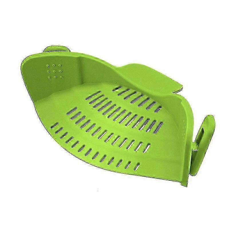 Pasta Filter Silicone Clip-On Noodles Colander Versatile Heat Resistant Vegetables Drainer for Home Kitchen la