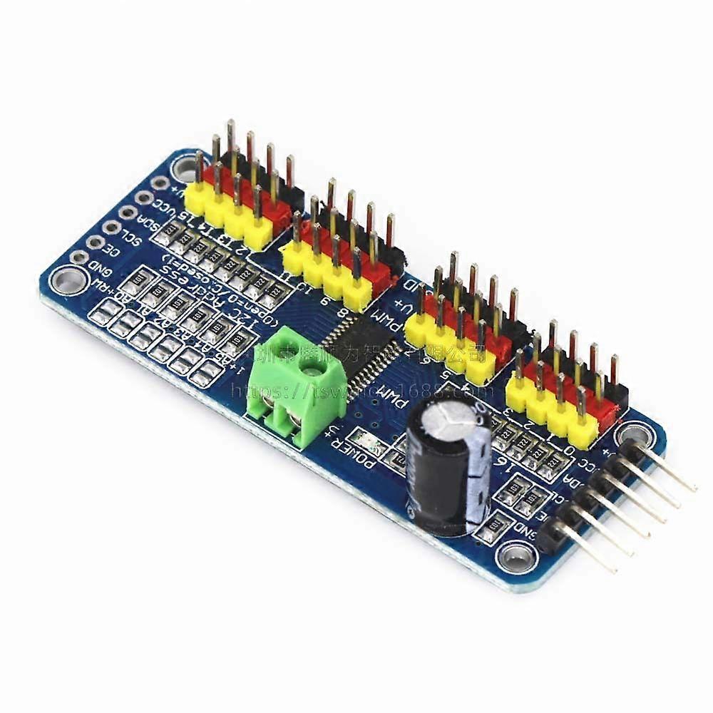 Robot Car Module 16 Channel PWM Servo Motor Driver Board Module for Robotics and DIY Engineering Projects for Beginners Professionals