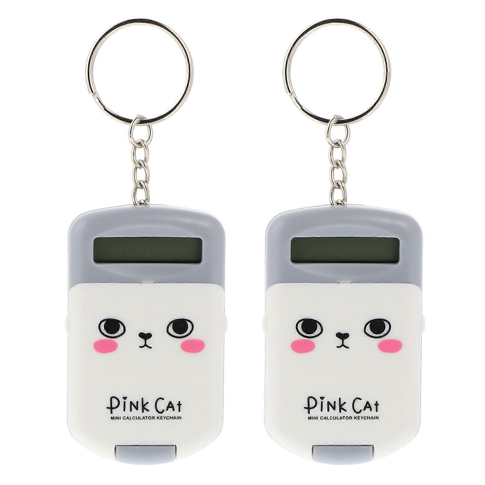 2pcs Mini Calculator Adorable Electronic Calculator Arithmetic Calculator