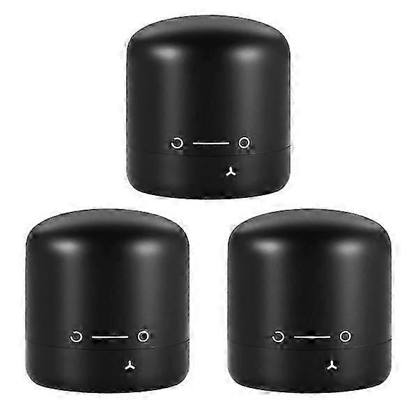 3x Stopper for Wine Bottle Black