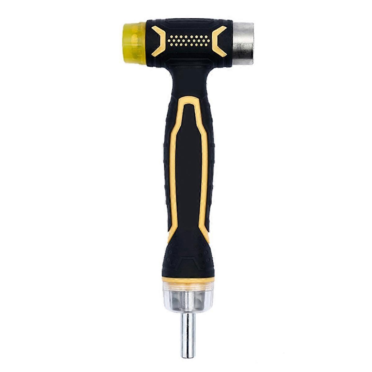 Multi-Function Mounting Hammer Double-Color Handle Screwdriver