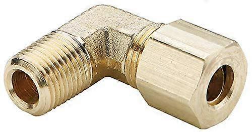 1/2' x 1/4' Brass Male Elbow Compression Fitting (169C0804)