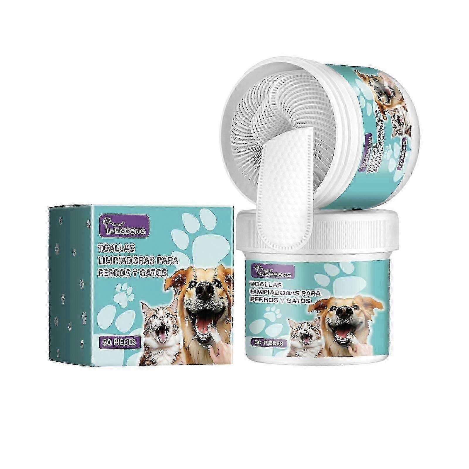 Cat And Dog Tooth Cleaning Fingerset, Remove Tartar, Clean Mouth, Moisturize And Freshen Pet Brushing Fingerset