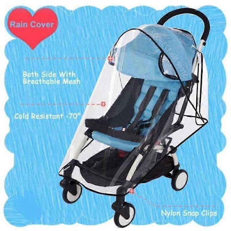 PD12960-PUSHER TRANSPORT BAGTransparent plastic net for Babyzen YOYO strollerYOYO2 rain protection Com