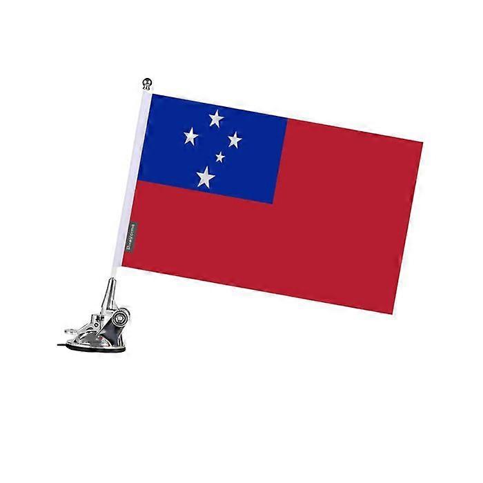 Flag - Samoa - 27 x 35 cm - Suction Cup Mount - Polyester - Double-Sided Print