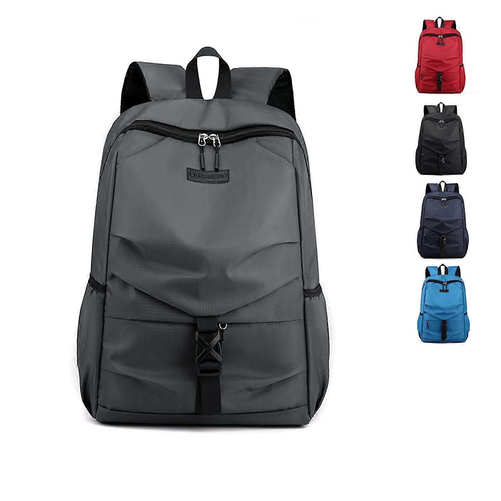 Travel Casual Daypacks - Grey Laptop Backpack for Work, Computer Hiking Backpack, Business Bag with Multiple Compartments