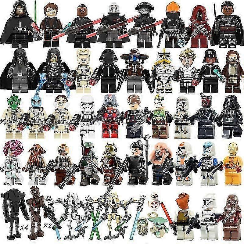 73pcs/set Star Wars Luke Yoda Kinsawa Commandos Minifigures Toys