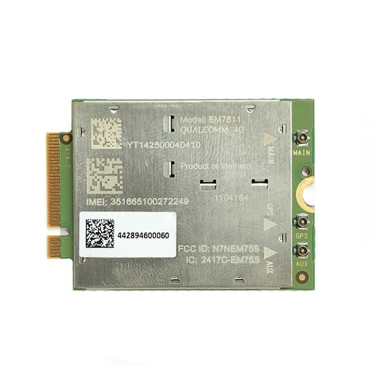 4G LTE Networking Card M.2 EM7511 Networking Module Supported LTE FDD LTE TDD 4G Module with 2.4G 5.8G Double Band Antenna