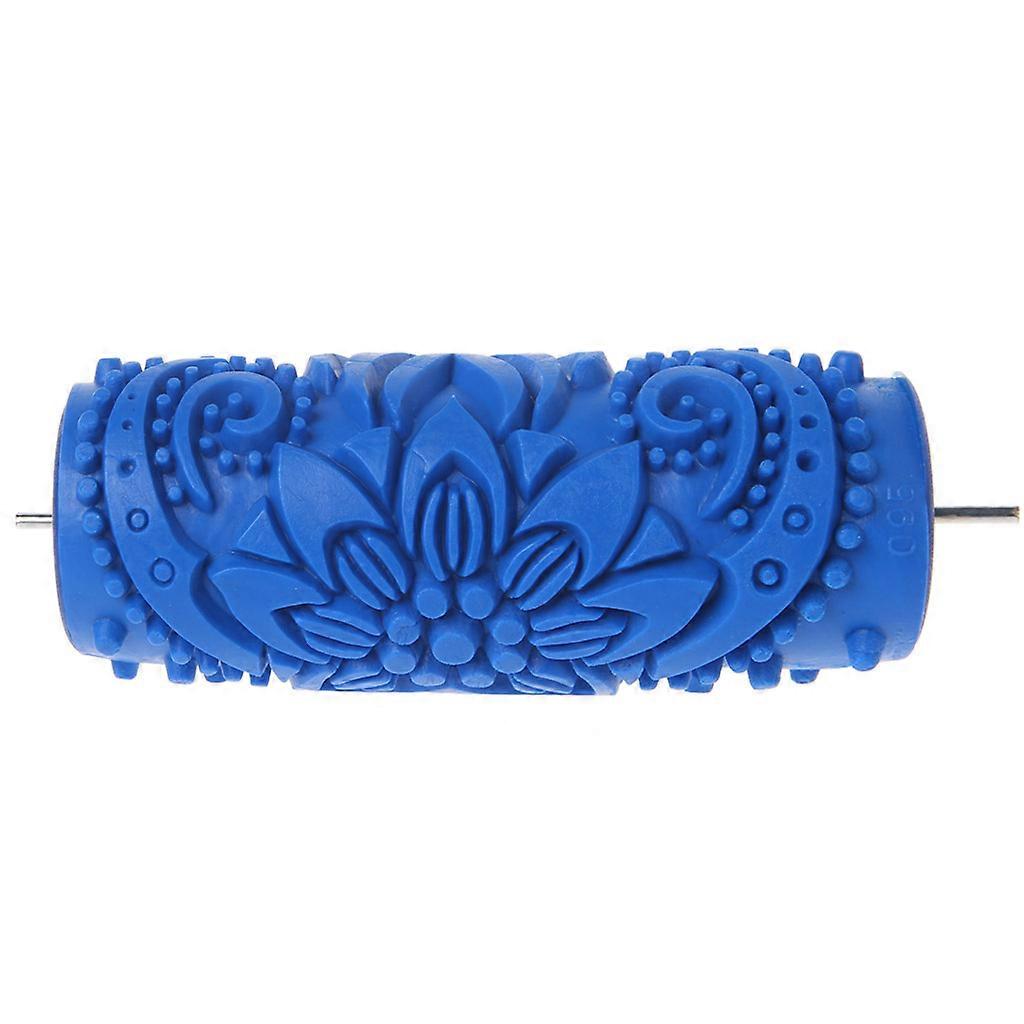 5" Embossed Paint Roller Sleeve Wall Texture Stencil Brush Pattern Decor 095Y