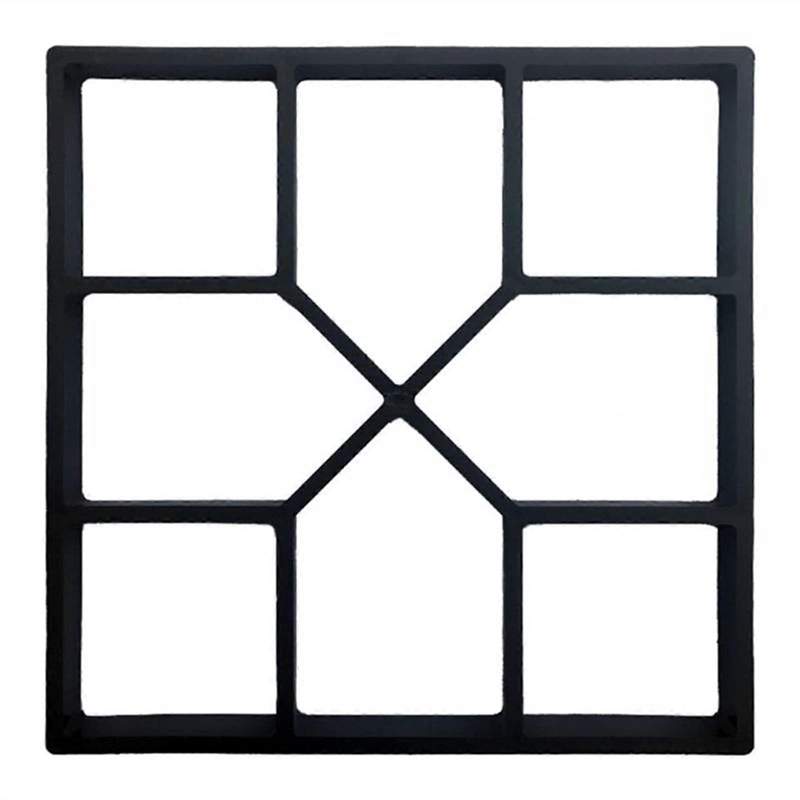 Paving Mould for Concrete Walkways, Dark Grey Plastic Formwork for DIY Stepstones and Brick Paving Paths